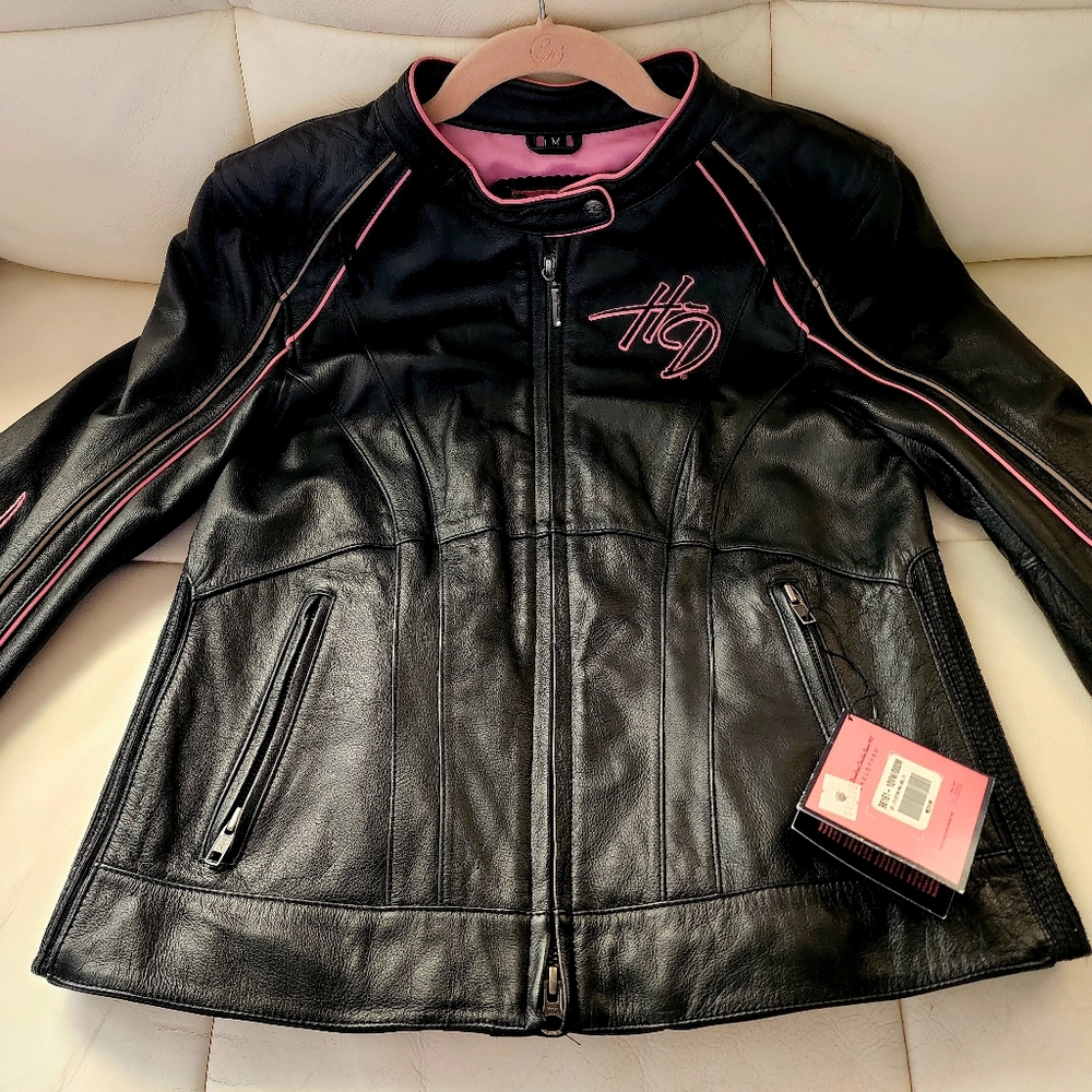 Brand New Womens Harley Davidson  Leather Coat
